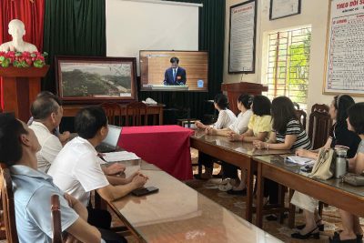 Chi bộ trường THCS Ninh Hòa đã nghiêm túc tổ chức triển khai học tập trực tuyến Hội nghị toàn quốc nghiên cứu, học tập, quán triệt và triển khai thực hiện Nghị quyết Hội nghị lần thứ 2 Ban Chấp hành Trung ương Đảng khóa XIV